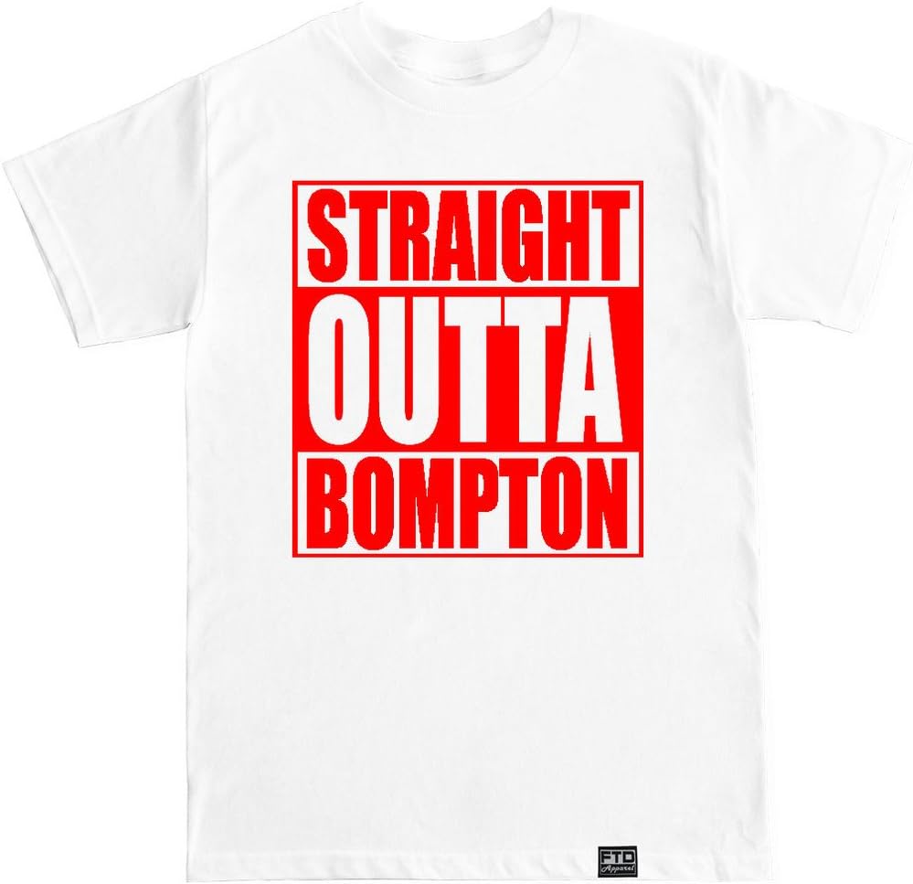 FTD Apparel Men's Straight Outta Bompton T Shirt