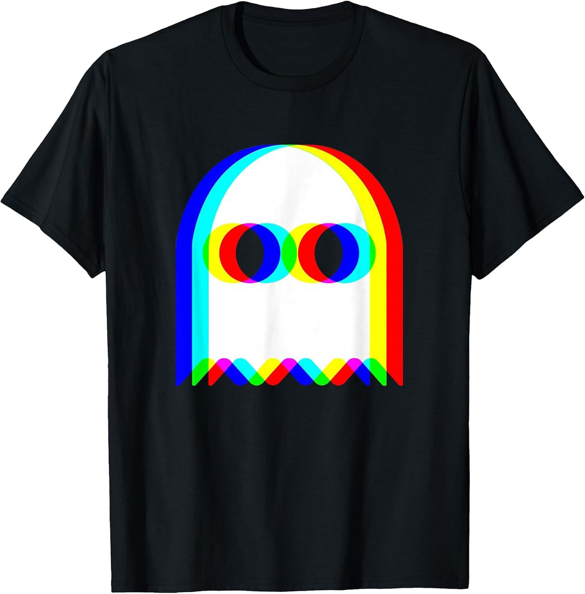 Funny Ghost Trippy Vaporwave Halloween Techno Rave EDM Party T-Shirt