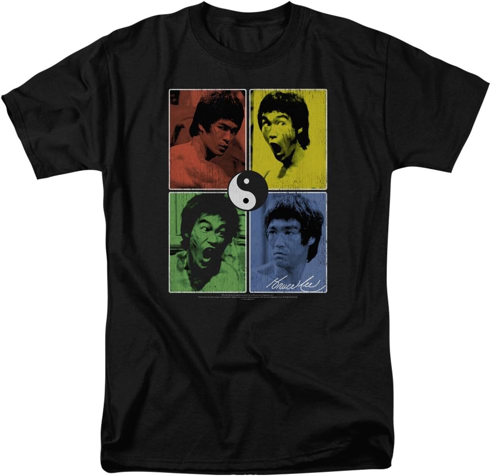 Trevco Men's Bruce Lee/Meaning Of Life Short Sleeve T-Shirt
