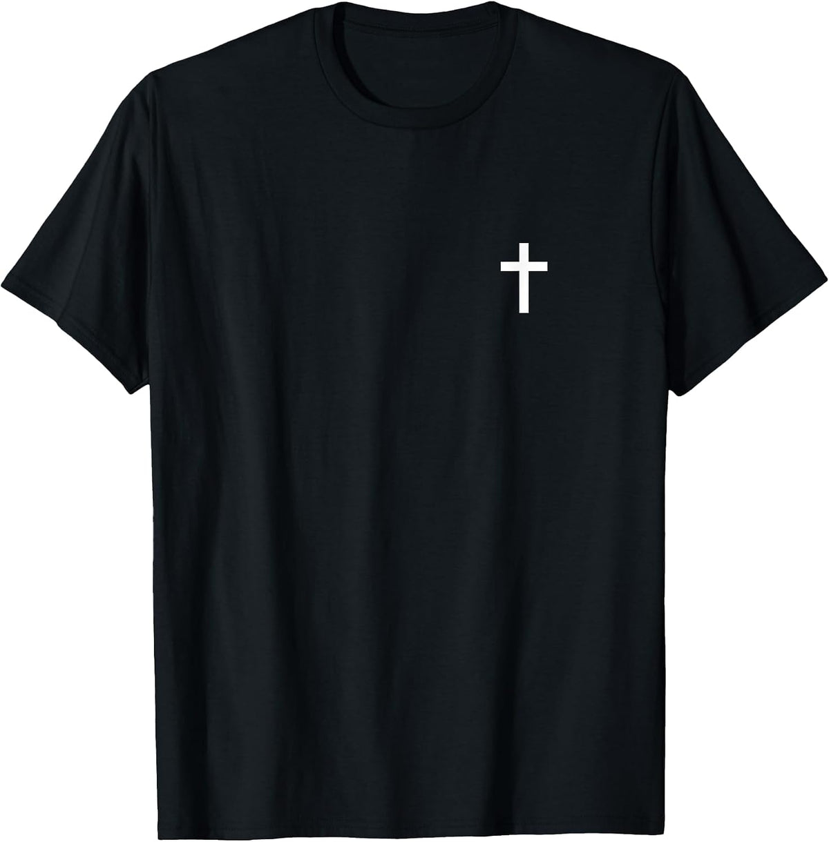 Small Cross Subtle Christian Minimalist Religious Faith T-Shirt