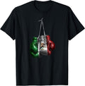 Boxing Gloves - Mexico Vintage Flag T-Shirt
