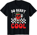 So Berry Cool Boys Strawberry Season Fruit Lover Groovy T-Shirt
