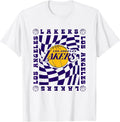 Los Angeles Los Angeles Retro Checkerboard Wave NBA T-Shirt
