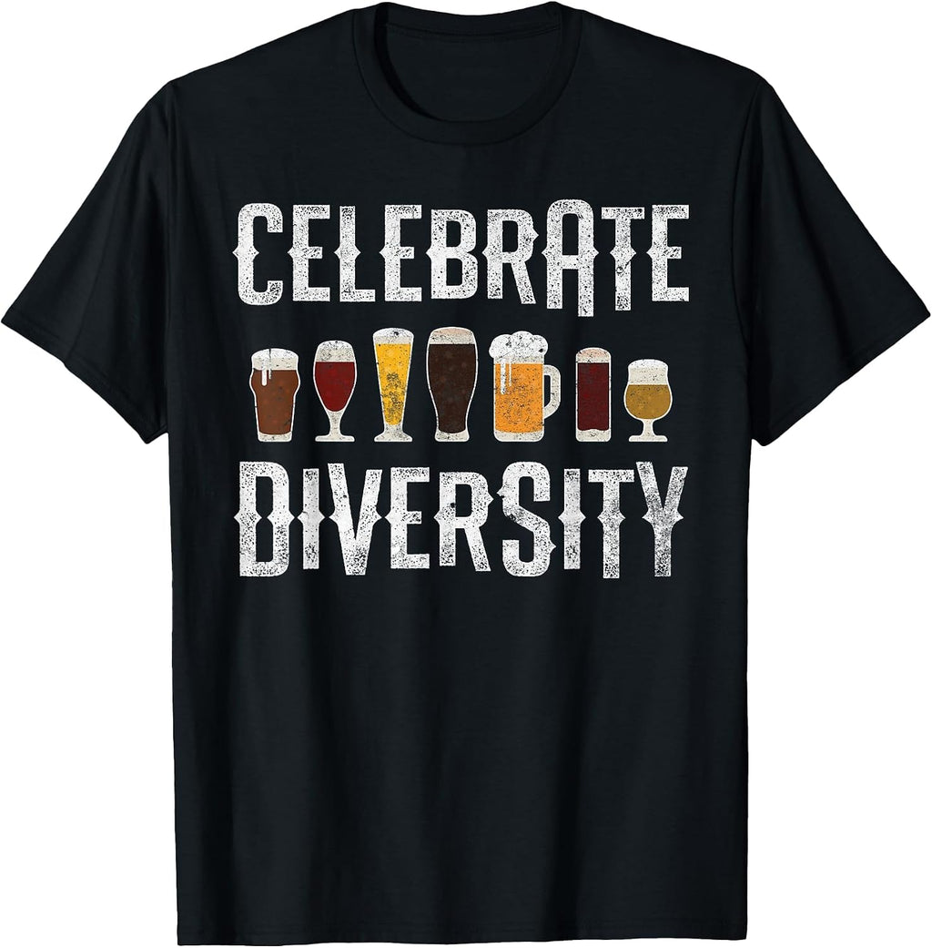 Craft Beer Drinking Celebrate Diversity Beer Lover Microbrew T-Shirt