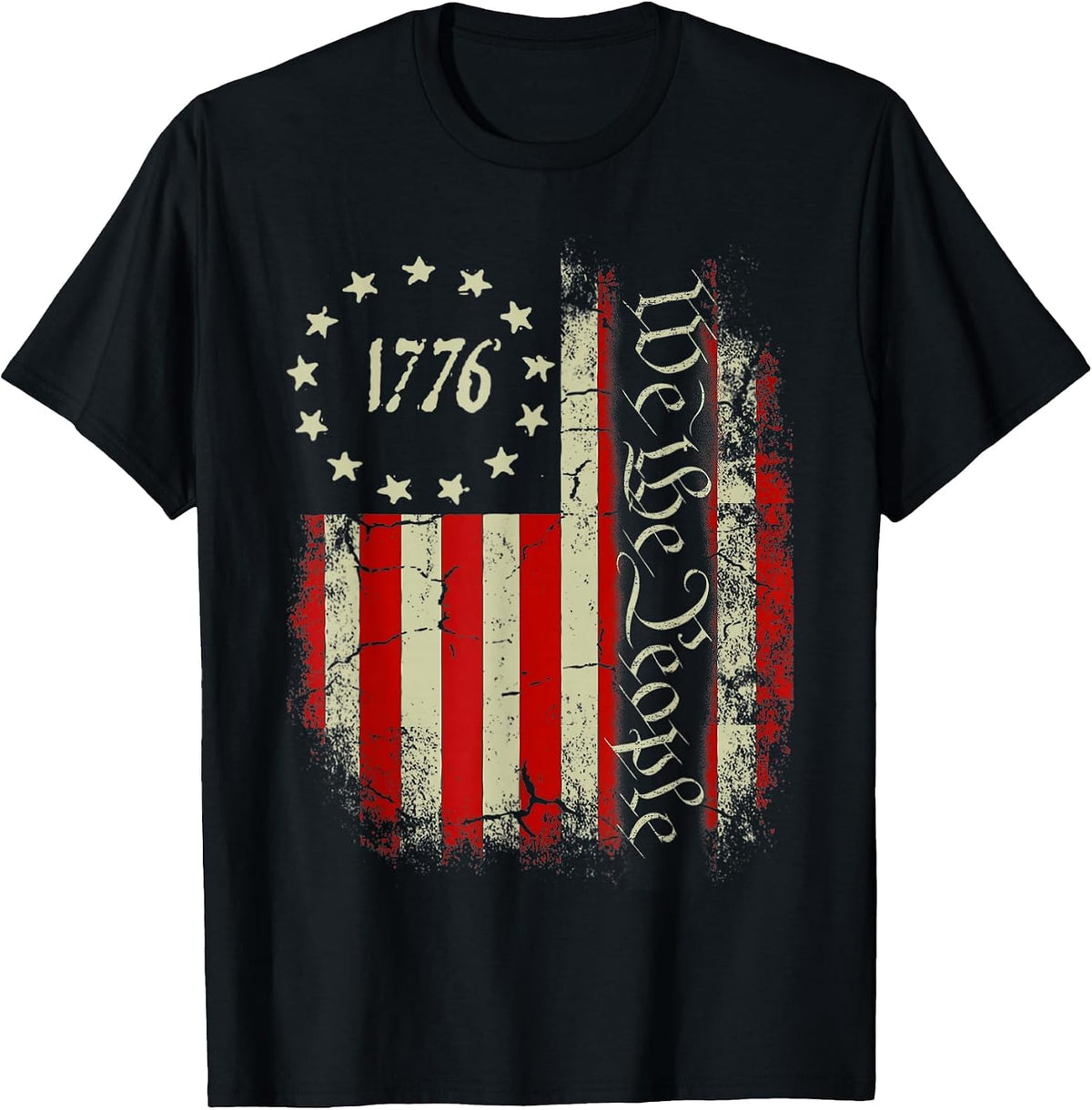 USA US Flag Patriotic 4th of July America T-Shirt