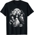 Vintage 90s Monster Mash Ghost Vampire Horror Movies Lovers T-Shirt