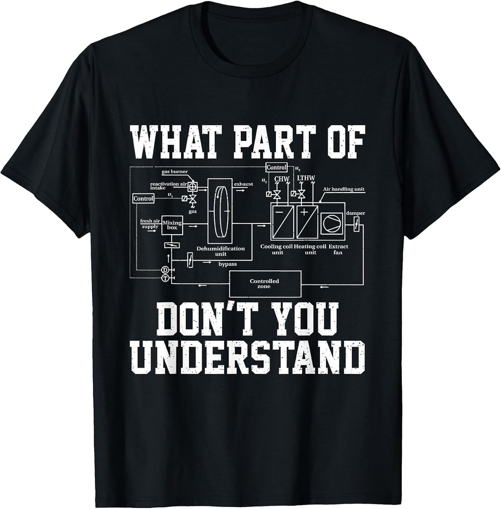 What Part of Don't You Understand Retro HVAC Technician T-Shirt