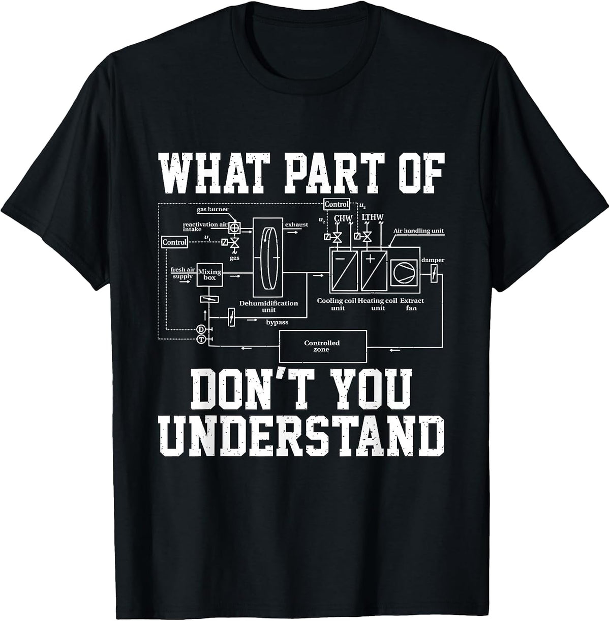 What Part of Don't You Understand Retro HVAC Technician T-Shirt