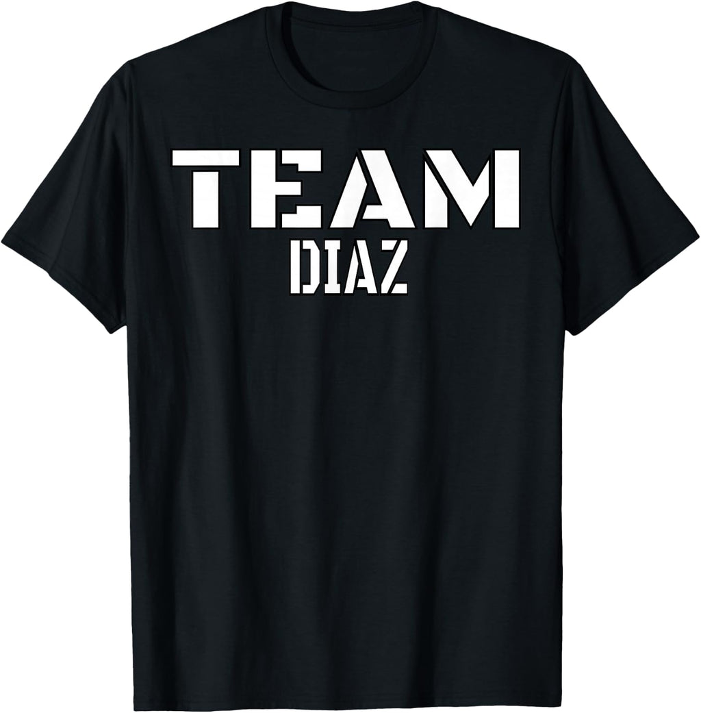 Team Diaz Unique Personalized Matching Family T-Shirt