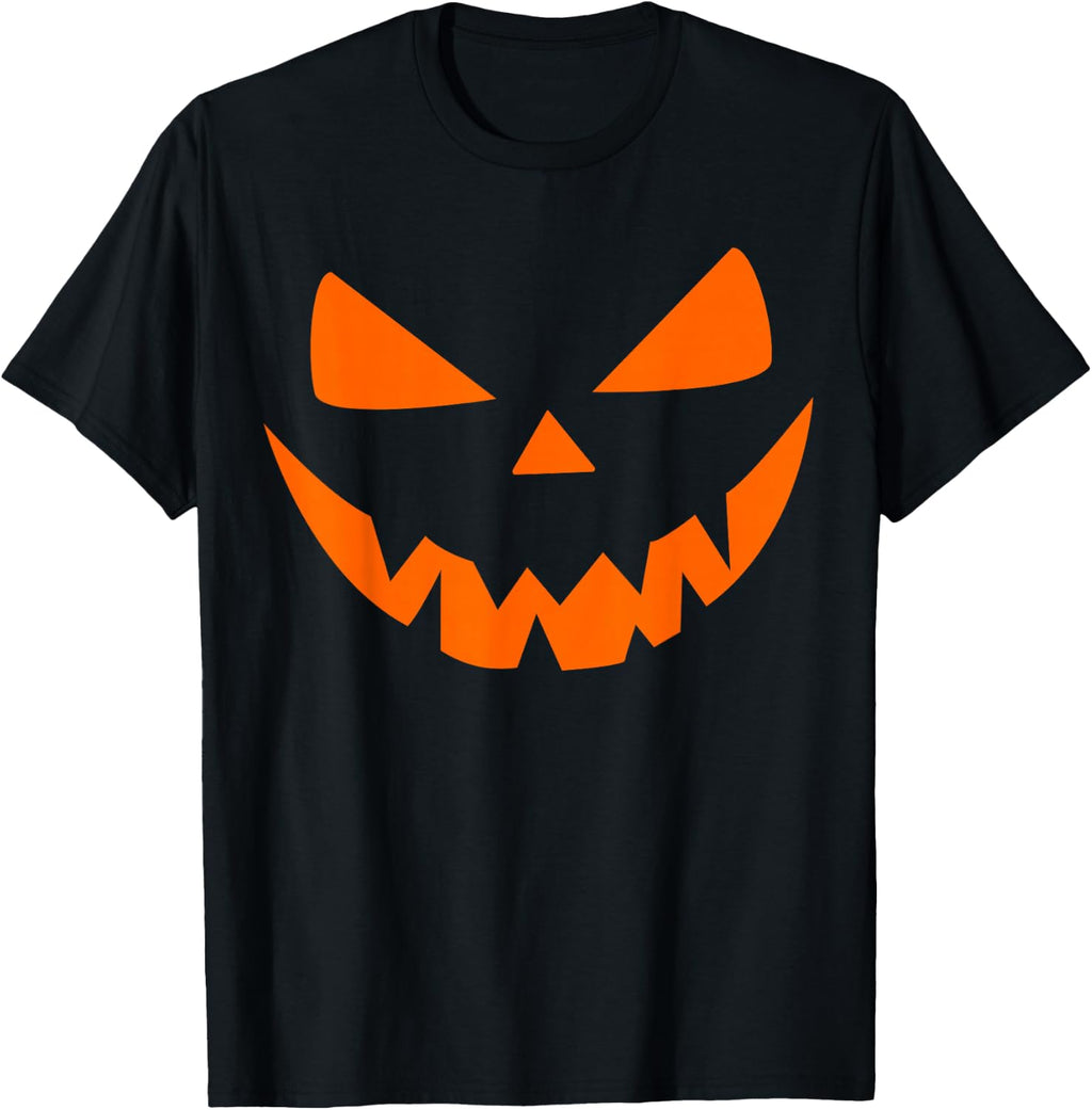 Halloween Costume Jack O' Lantern Pumpkin Face Women Men T-Shirt