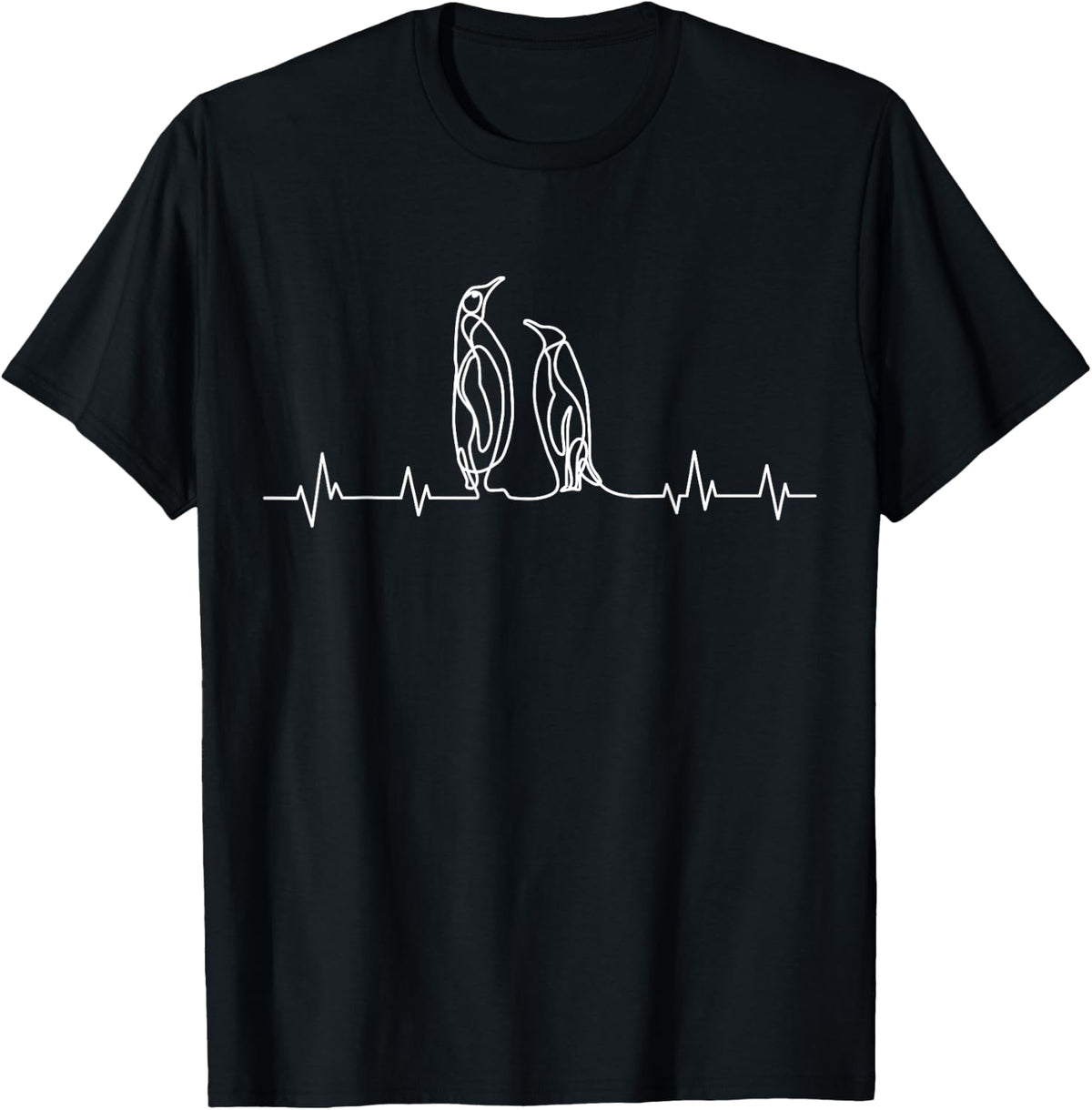 Penguin Heartbeat Penguin Antarctic Animal Groomer T-Shirt