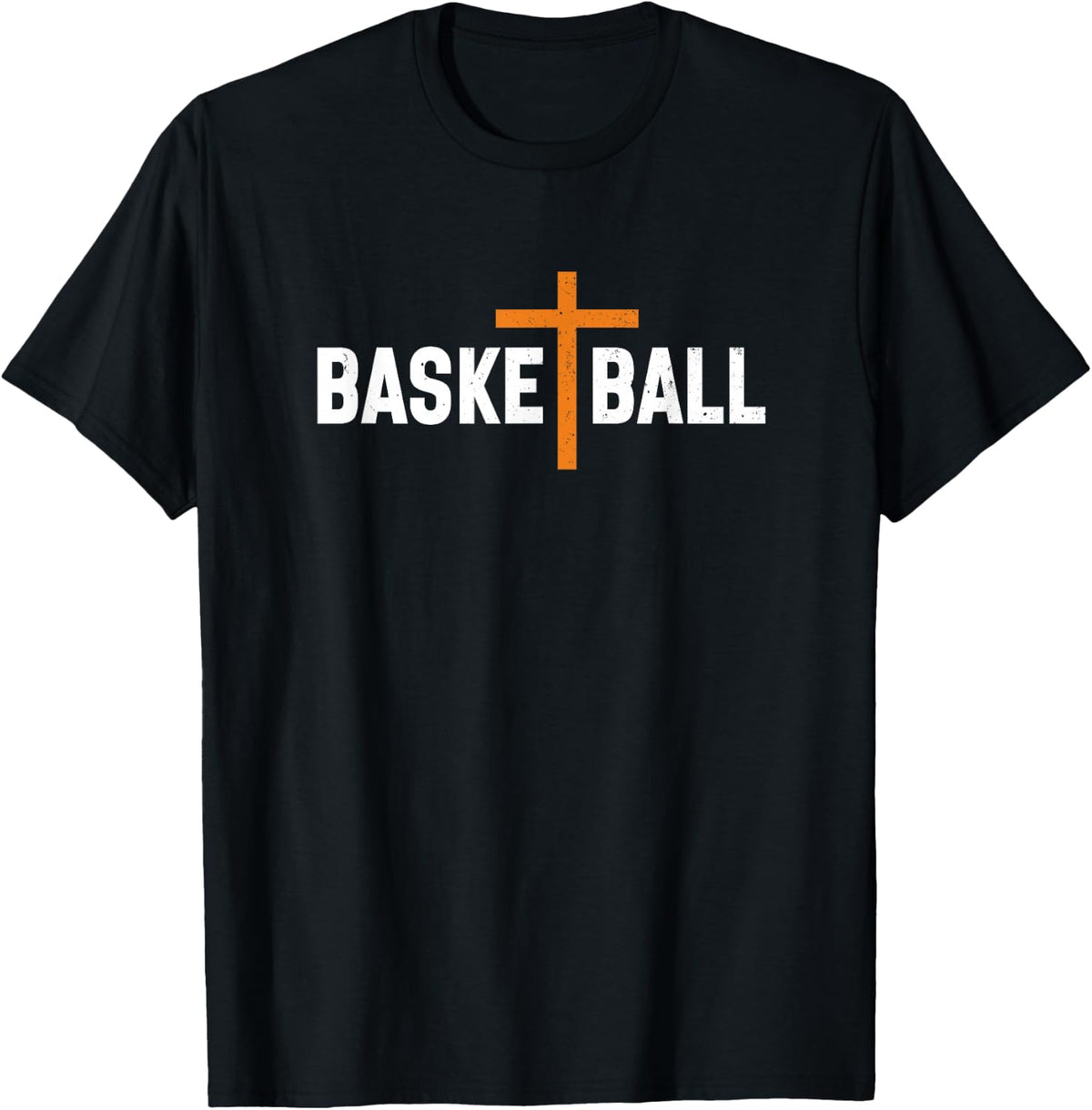 Christian Basketball Cross Graphic T-Shirt