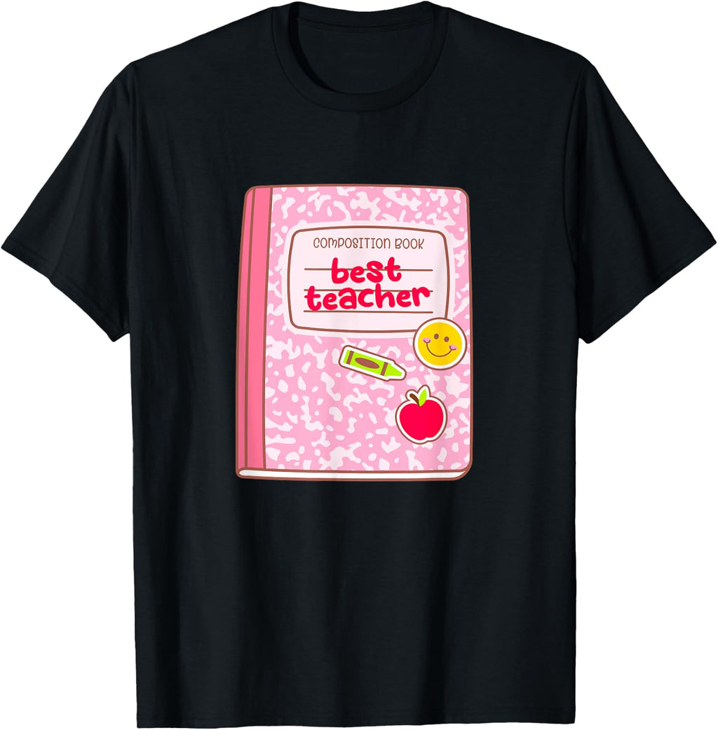 Best Teacher Composite Book Educator Appreciation Day Men Women Kids T-Shirt