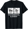 Funny Party Tee Beer Chemical Elements Nerd Humor Beer T-Shirt