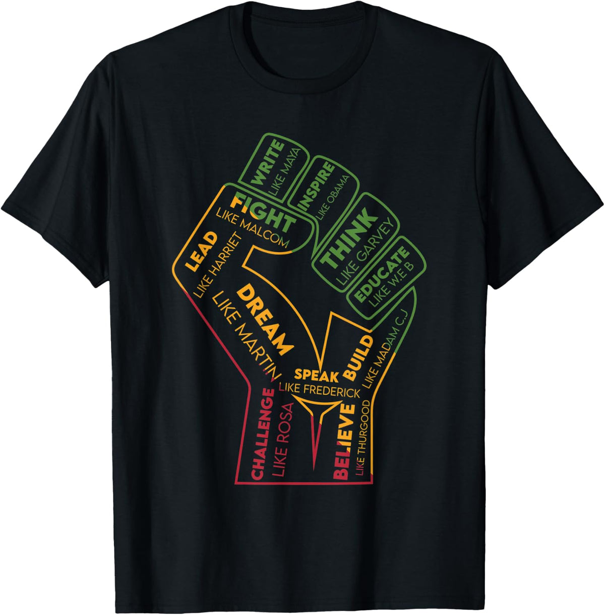 African American Leaders Black History Month Graphic T-Shirt