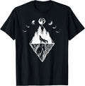 Howling Wolf Phases of The Moon T-Shirt Small