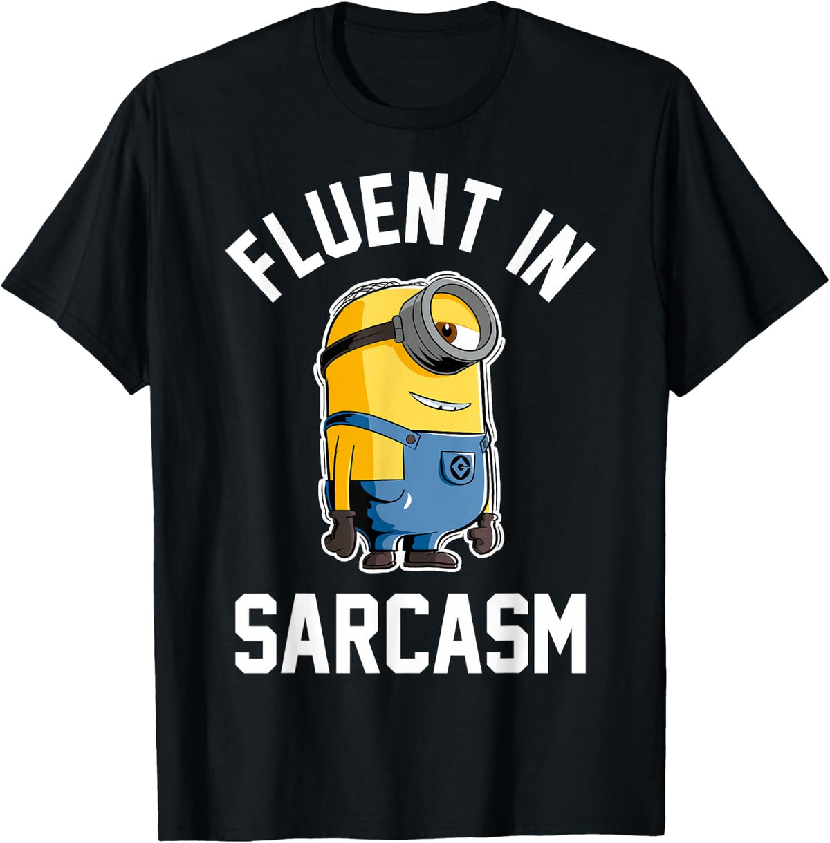 Despicable Me Minions Stuart Sarcasm Graphic T-Shirt T-Shirt
