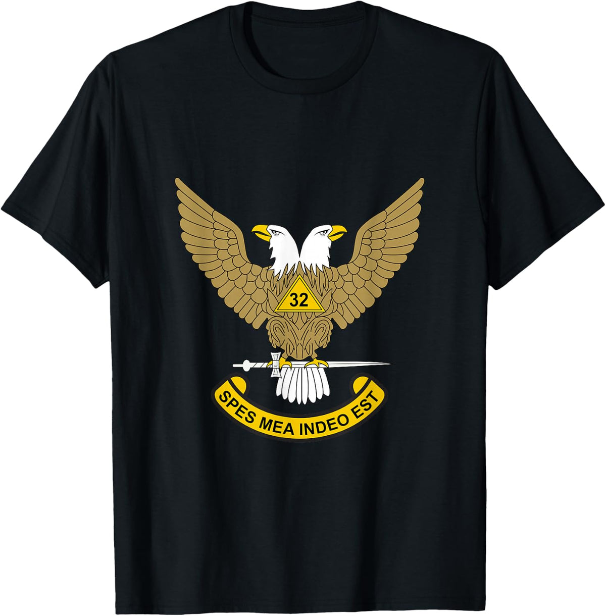 32nd Degree Mason 32 Masonic Scottish Rite AASR Wings Up T-Shirt
