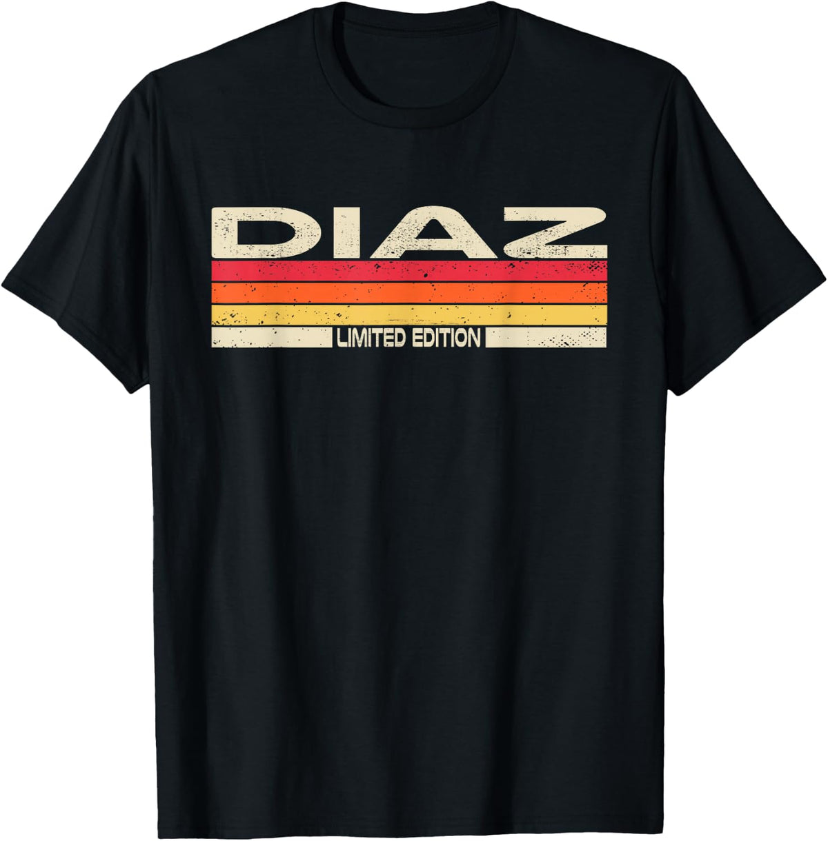 Diaz Surname Birthday Family Reunion 80s 90s Sunset T-Shirt