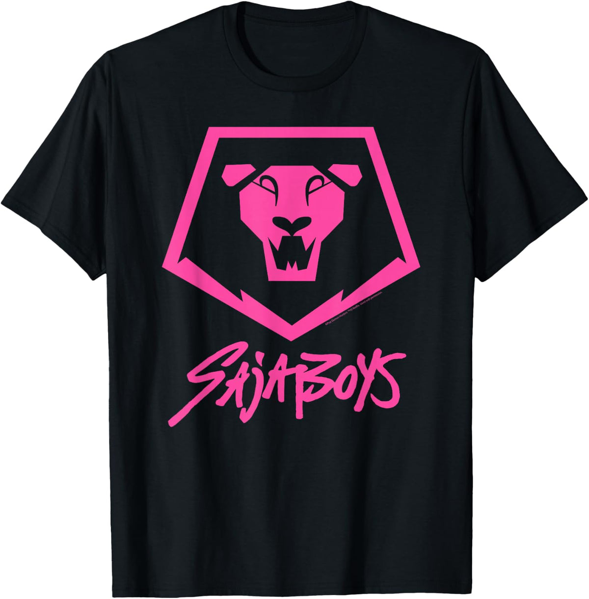 Kpop Demon Hunters Saja Boys Lion Logo Fan Cosplay T-Shirt