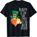 St Patrick's Day Beer Lover Funny Drinking Irish Bearded T-Shirt