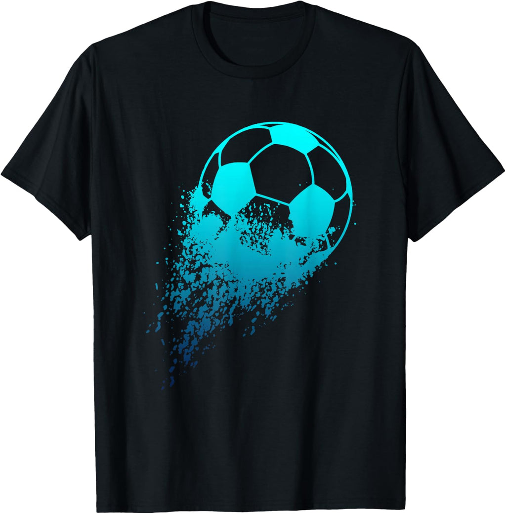 Soccer Player Sport Vintage Men Boys Soccer Ball T-Shirt