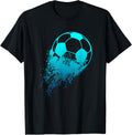 Soccer Player Sport Vintage Men Boys Soccer Ball T-Shirt