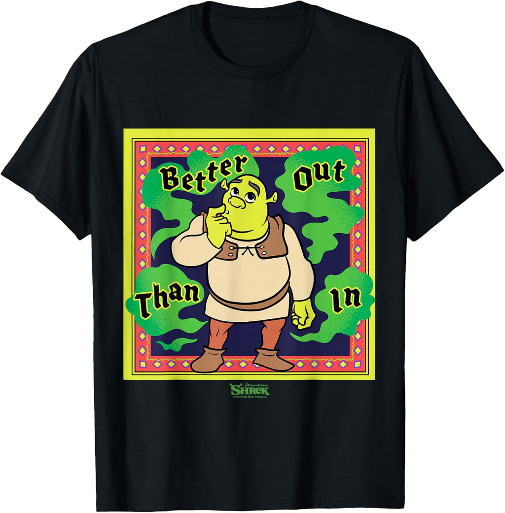 Shrek Better Out Than in Quote T-Shirt