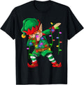 Dabbing Elf Shirt Costume Christmas Squad Men Boy Kids Xmas T-Shirt