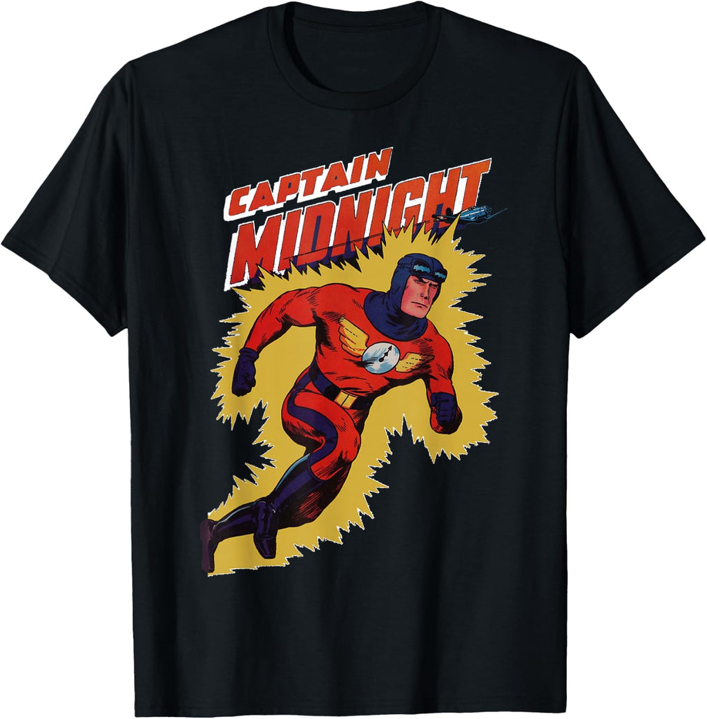 Captain Midnight Vintage Sci-Fi T-Shirt
