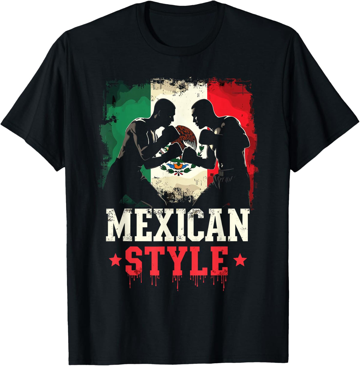 Mexican Style Boxing Pride Vintage Look T-Shirt