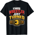 3rd Wrestling Birthday This Wrestler Just Turned 3 Boys T-Shirt
