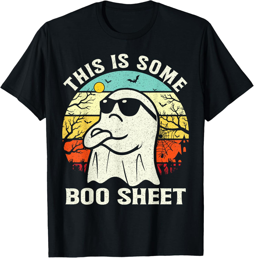 This is Some Boo Sheet Ghost Retro Halloween Funny Halloween T-Shirt