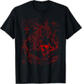 Y2K Grunge Red Skull Goth Alt Sigilism Vintage Graphic T-Shirt