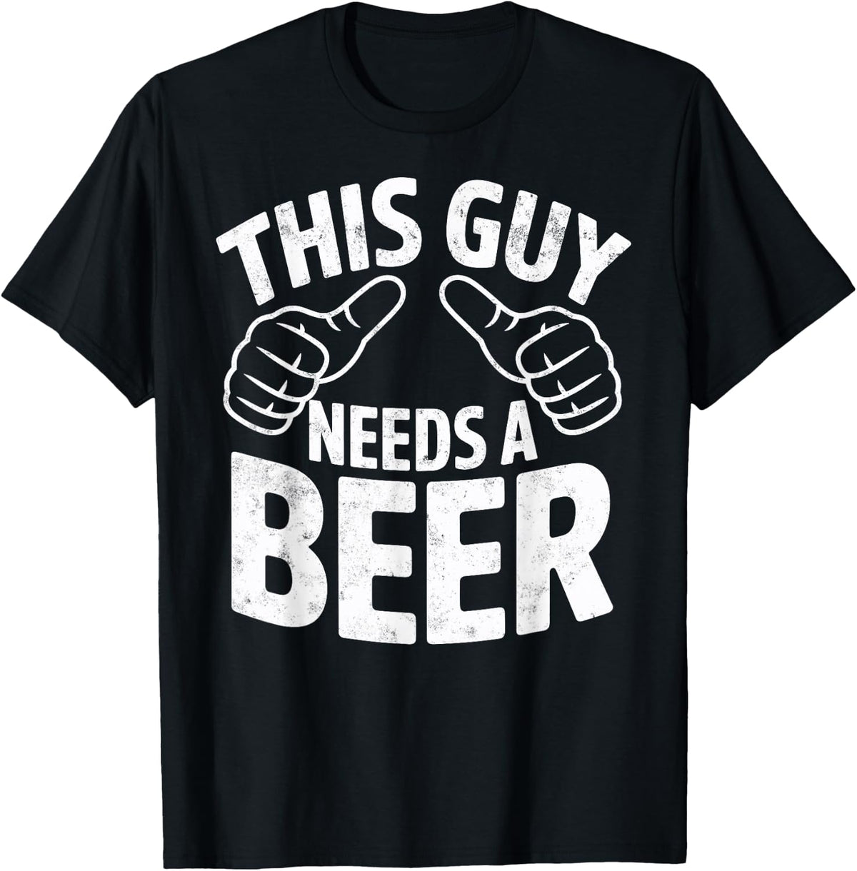This Guy Needs a Beer Joke Bachelor Beer Party Drinking Team T-Shirt