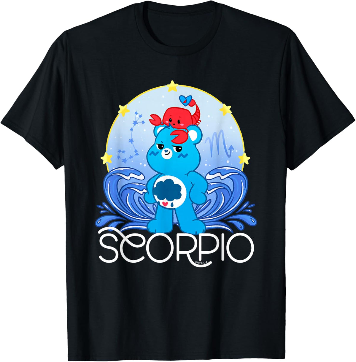 Care Bears: Unlock the Magic Zodiac Scorpio with Grumpy Bear T-Shirt