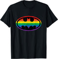 Batman Pride Rainbow Logo T-Shirt