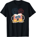 Craft Beer American Flag USA, 4th July Alcohol Brew, Brewery T-Shirt