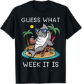 Cool Shark 2025 Week Guess What Week It is Shark Lover Trip T-Shirt