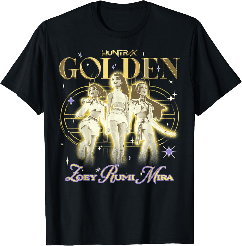 Kpop Demon Hunters Huntrix Golden Zoey Rumi Mira T-Shirt