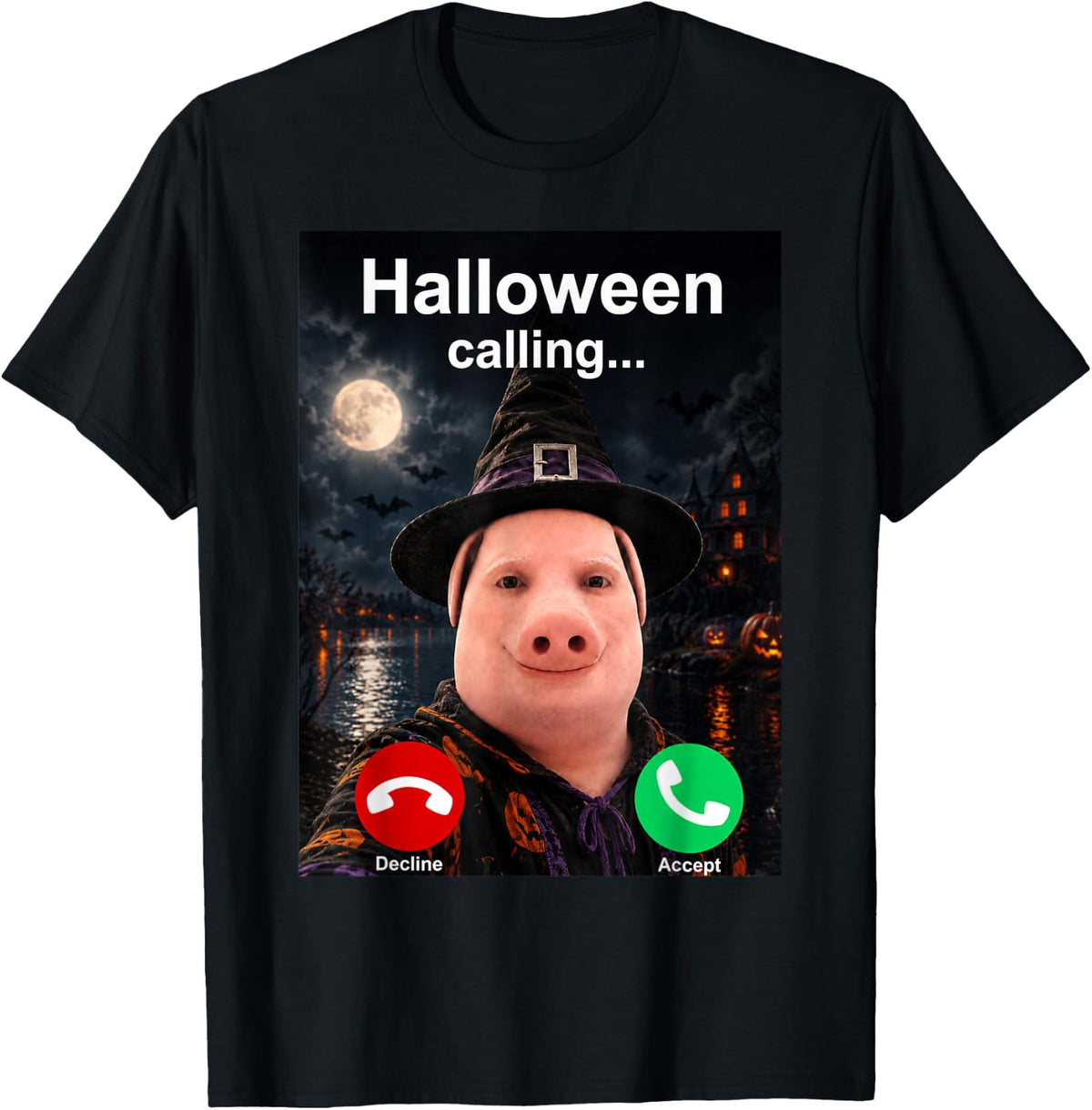 John Pork Halloween Brainrot Meme T-Shirt
