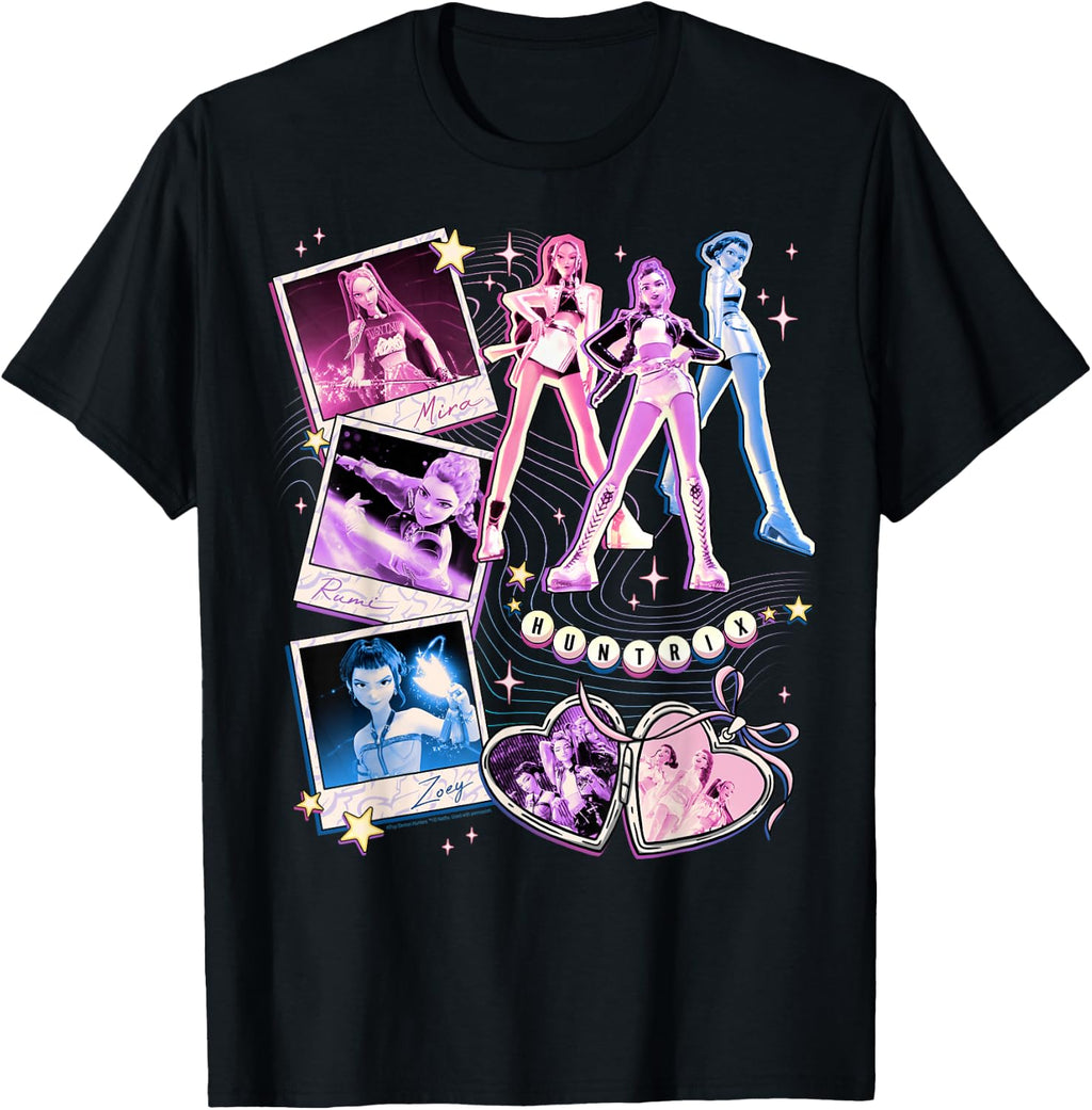 Kpop Demon Hunters Mira Rumi & Zoey BFF's Collage T-Shirt