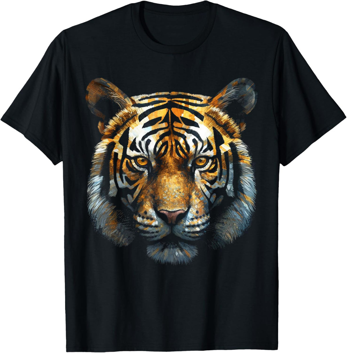 Tiger Animal Art Motif Tiger T-Shirt