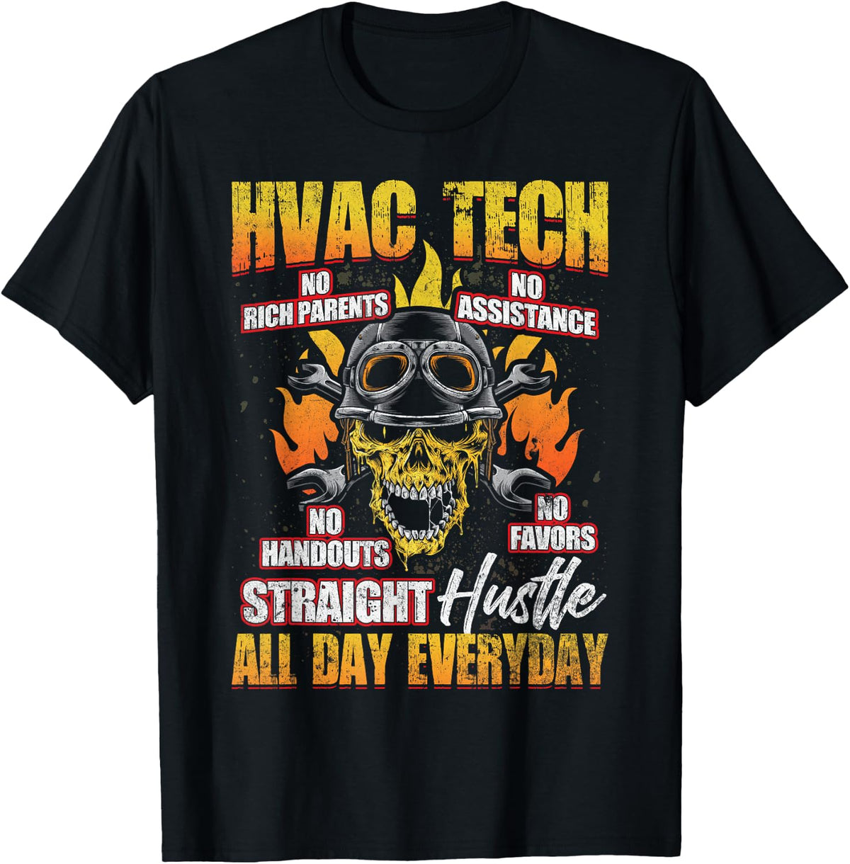 HVAC Tech AC Technician Installer Distressed Apparel Gift T-Shirt